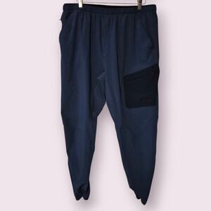 The North Face Men ML Cargo Jogger Pants Navy w/ Black Pocket Size Large